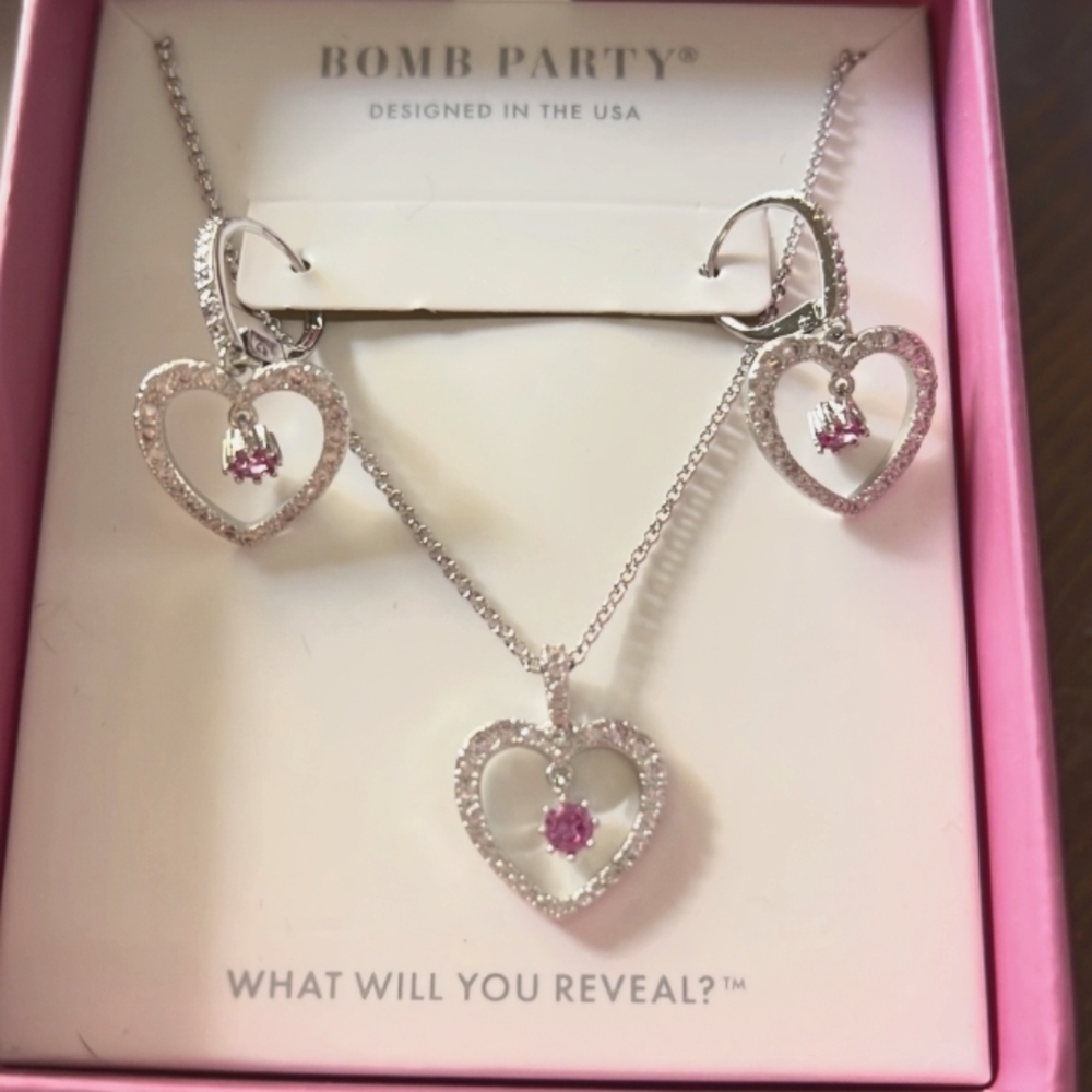 SOLD Bomb Party Lovestruck by Cupid A Loving Embrace Rose Corundum on Rhodium…